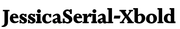 JessicaSerial-Xbold Font Image
