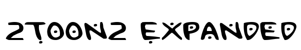 2Toon2 Expanded Font Image
