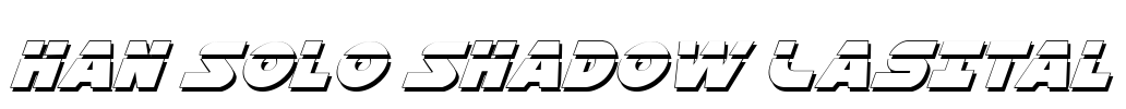 Han Solo Shadow LasItal Font Image