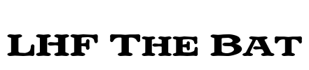 LHF The Bat Font Image
