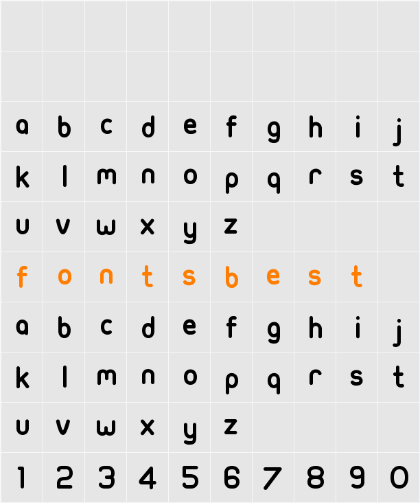 Ubuntu-Title-fr Character Map