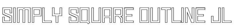 Simply Square Outline JL Font Image