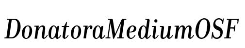 DonatoraMediumOSF Font Image