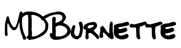 MDBurnette Font Image