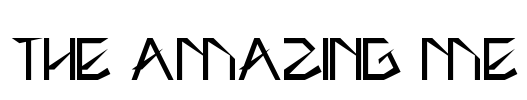 THE AMAZING ME Font Image