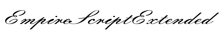 EmpireScriptExtended Font Image
