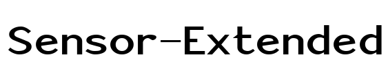 Sensor-Extended Font Image