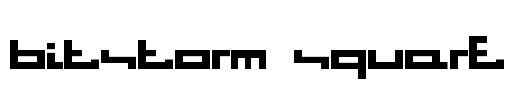 Bitstorm SQUARE Font Image