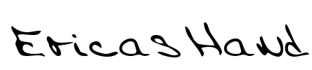 EricasHand Font Image