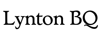 Lynton BQ Font Image