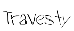 Travesty Font Image