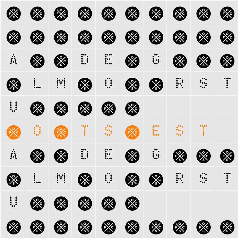 StreetDot Demo Character Map