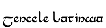 Tencele Latinwa Font Image