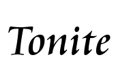 Tonite Font Image