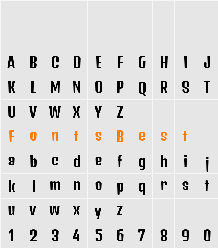 Denk One Character Map