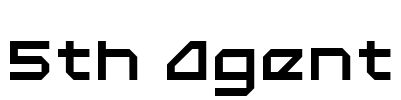 5th Agent Font Image