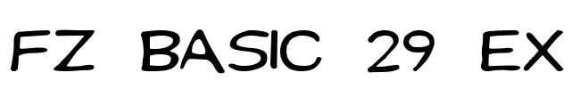 FZ BASIC 29 EX Font Image