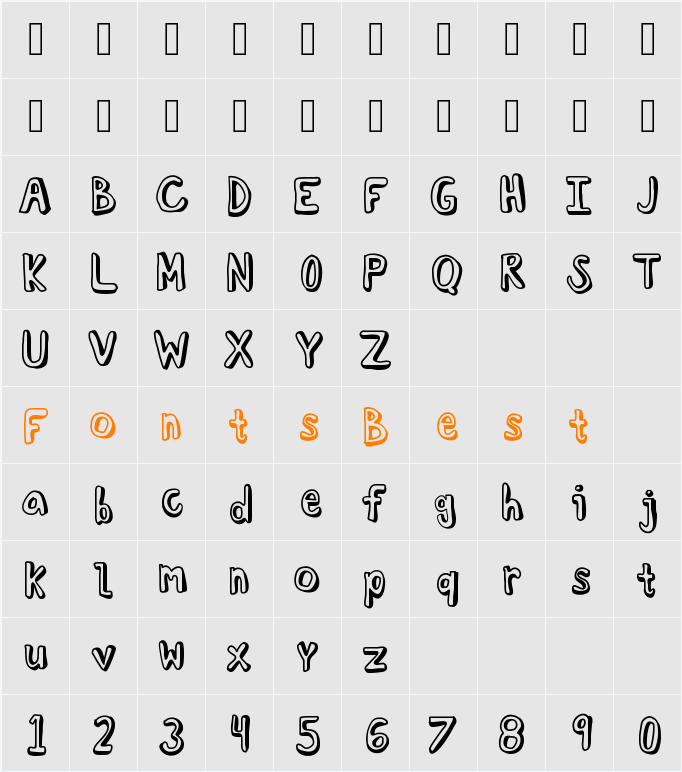 KBTroubledSoul Character Map