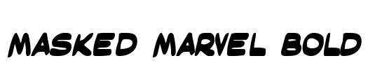 Masked Marvel Bold Font Image