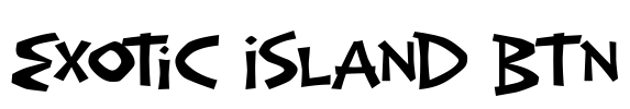 Exotic Island BTN Font Image