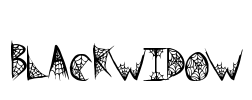 BlackWidow Font Image