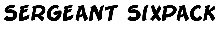 Sergeant SixPack Font Image