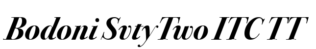 Bodoni SvtyTwo ITC TT Font Image