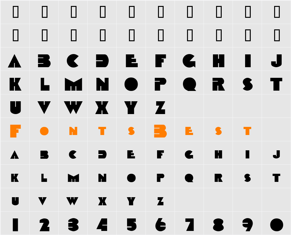 Garret Character Map