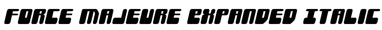 Force Majeure Expanded Italic