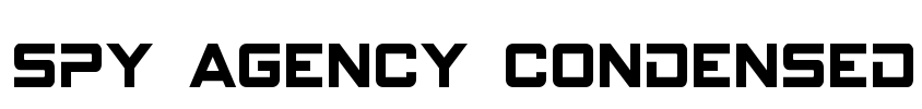Spy Agency Condensed Font Image