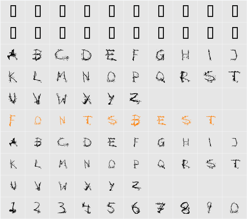 Blotto Character Map