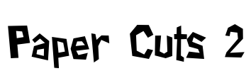 Paper Cuts 2 Font Image