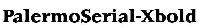 PalermoSerial-Xbold Font Image