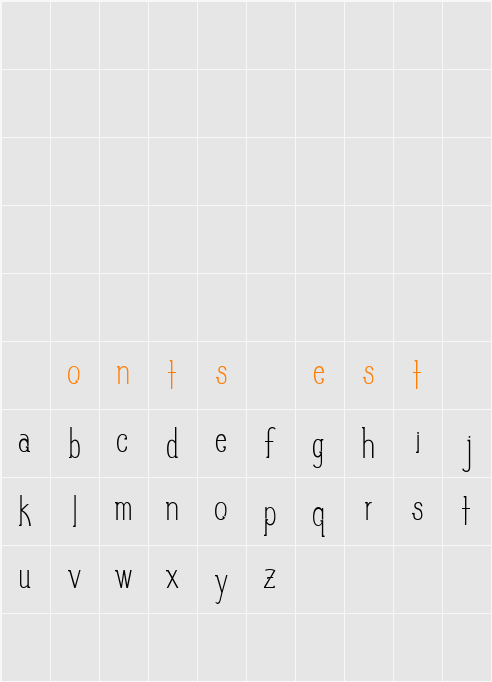 Slim Pickins Character Map