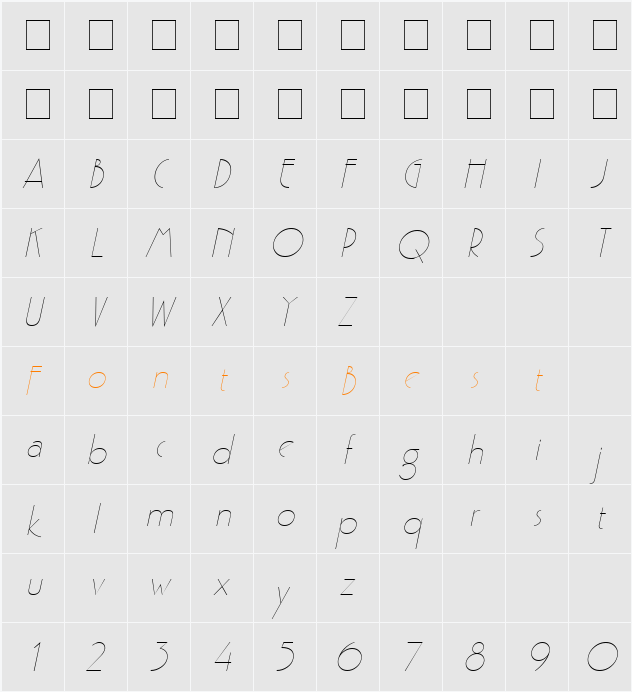 Gaston Wide Character Map