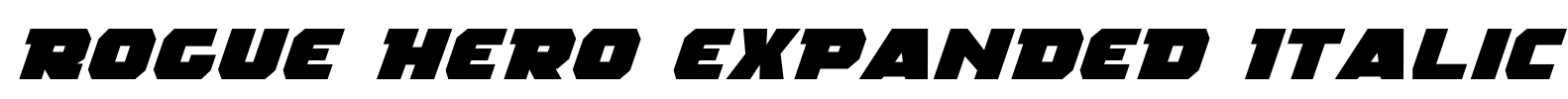 Rogue Hero Expanded Italic