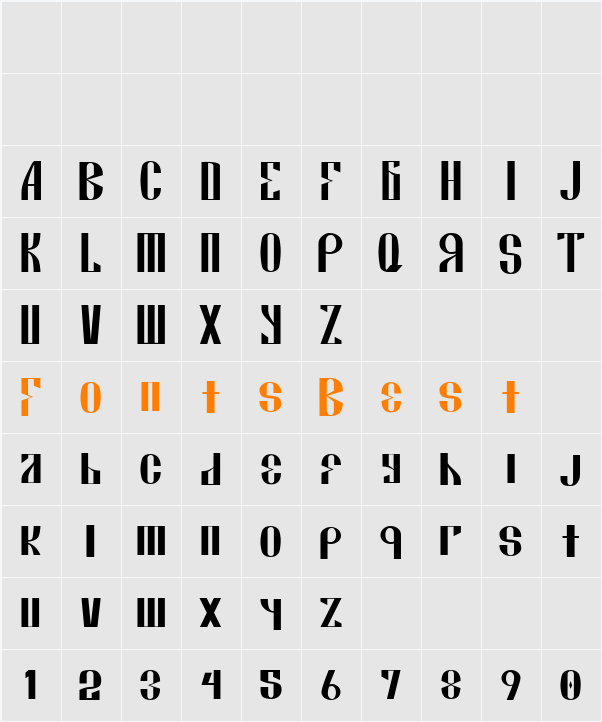 Roja Character Map