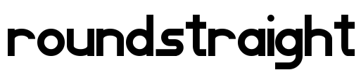 roundstraight Font Image