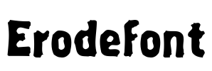 Erodefont Font Image