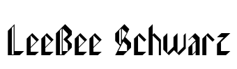 LeeBee Schwarz Font Image