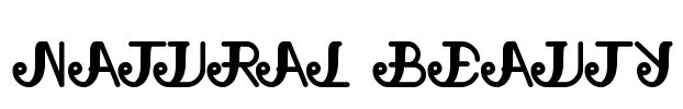 natural beauty Font Image