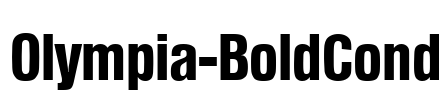 Olympia-BoldCond Font Image