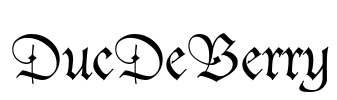 DucDeBerry Font Image