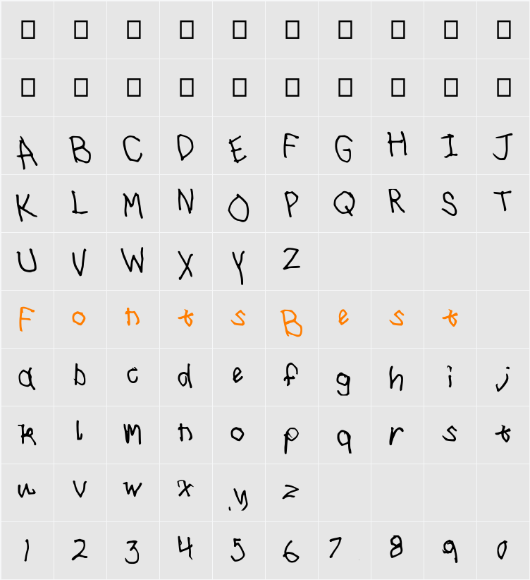 Idrawedthis Character Map