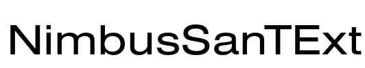 NimbusSanTExt Font Image