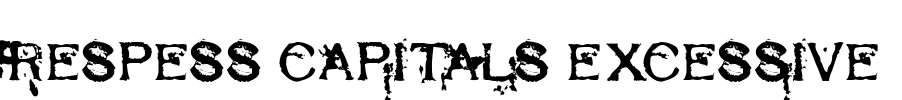 Respess Capitals Excessive Font Image