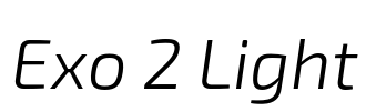 Exo 2 Light Font Image