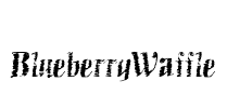 BlueberryWaffle Font Image