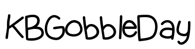 KBGobbleDay Font Image