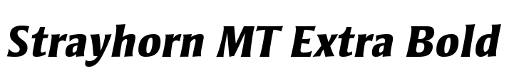 Strayhorn MT Extra Bold Font Image